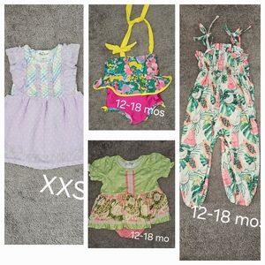 Marie Nicole 12-18 Month Summer Clothing Bundle - Floral and Pastel